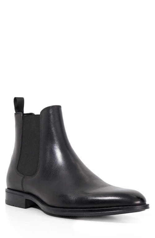 Dune London Matchin Plain Toe Chelsea Boot In Black