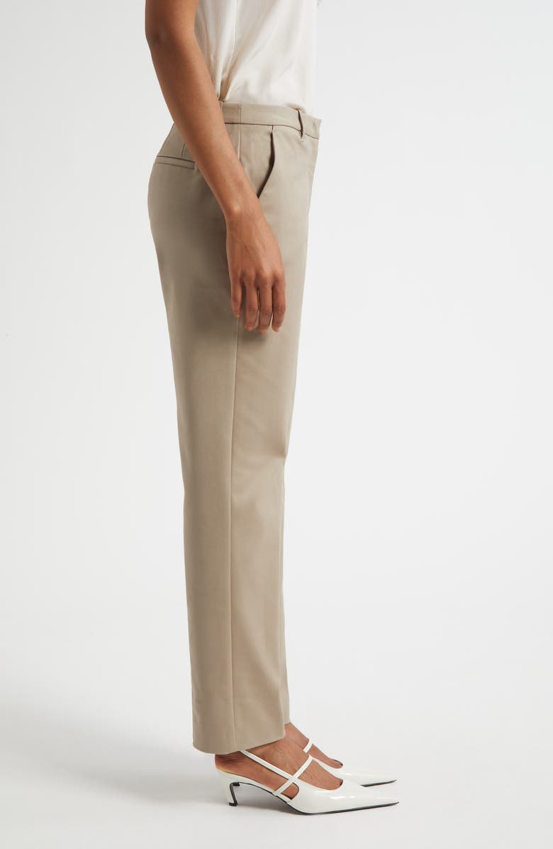 Emporio Armani Stretch Cotton Blend Pants, Alternate, color, Sand