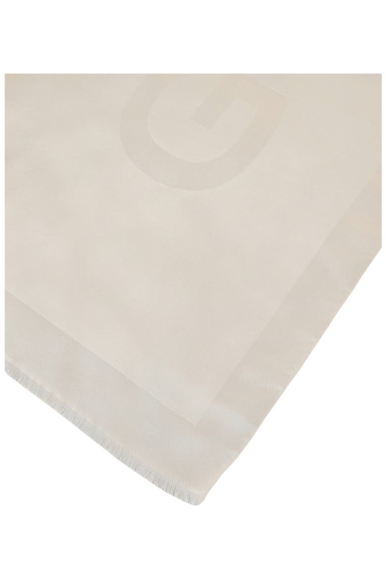4G Reversible Wool Scarf, Alternate, color, EGGSHELL