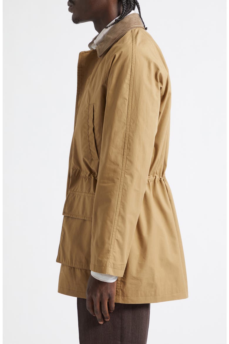 Waxed Cotton Game Coat, Alternate, color, TAN WAX