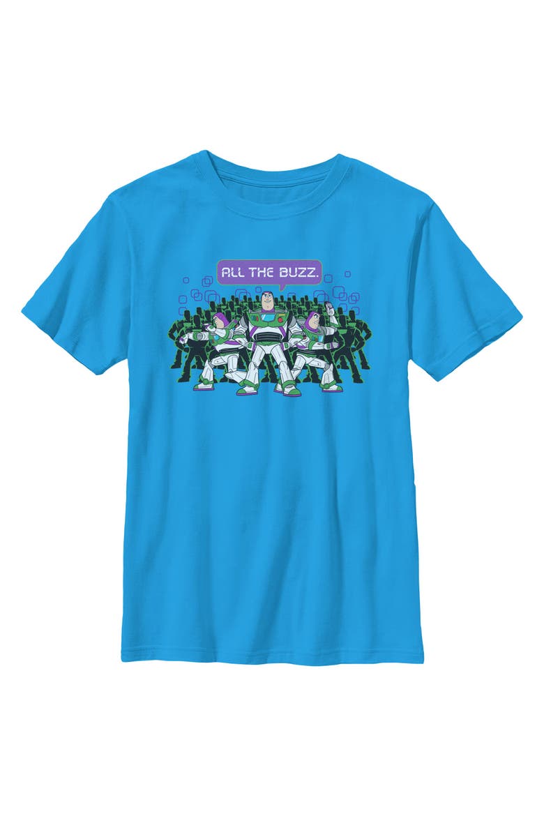 Boy's Toy Story 5 All The Buzz Clones  Graphic T-Shirt, Main, color, Sapphire