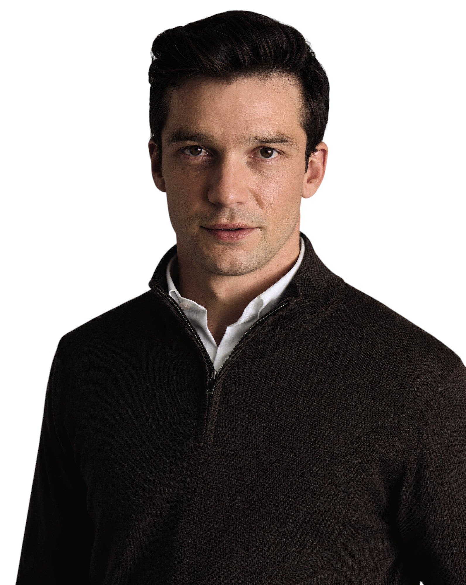 Merino Zip Neck Long Sleeve Sweater - image 4