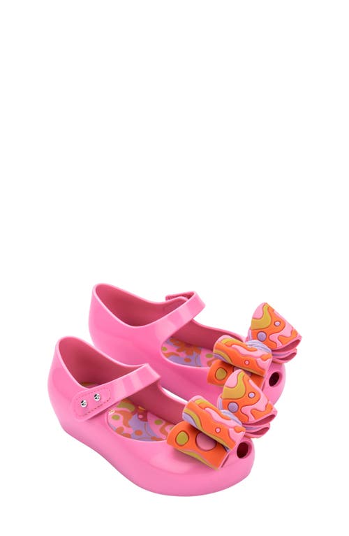 Mini Melissa Kids' Ultragirl Wonderland Mary Jane Flat In Pink