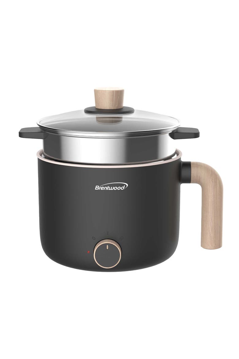 1.5 L Multi-Function Electric Hot Pot Cooker in Black, Main, color, Black