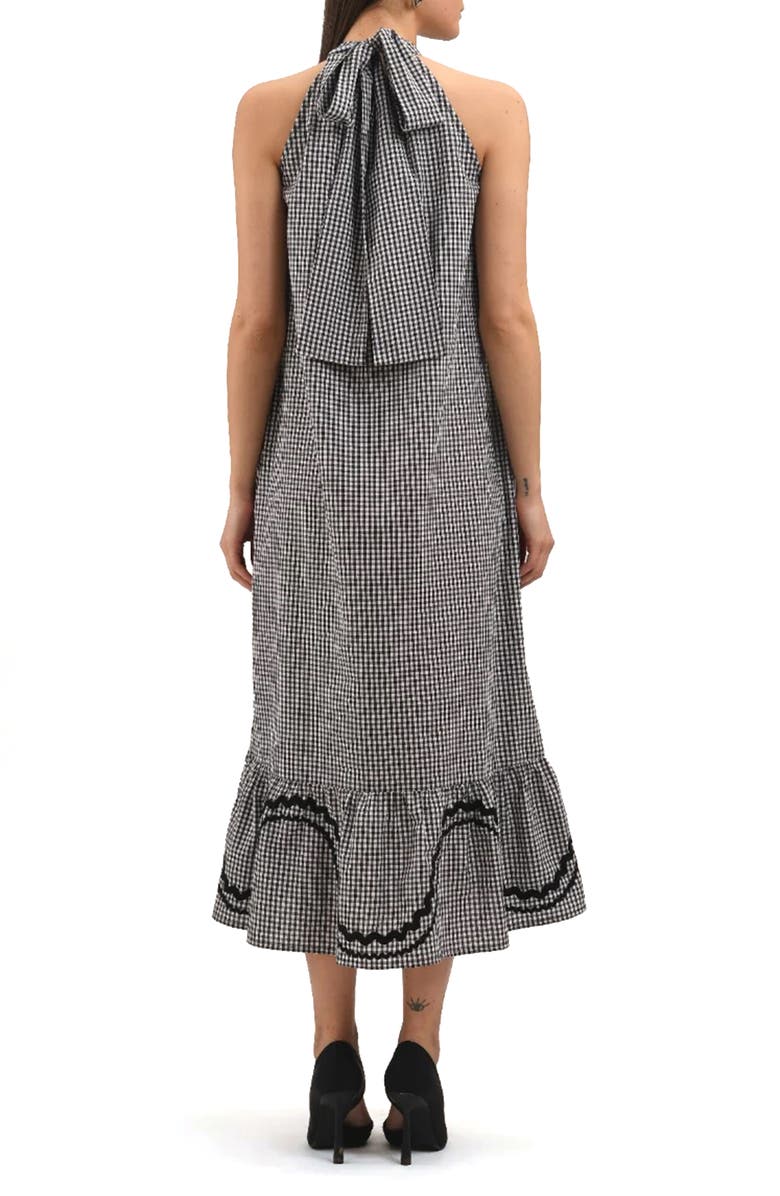 Celina Moon Mystique Midi Dress, Alternate, color, Black