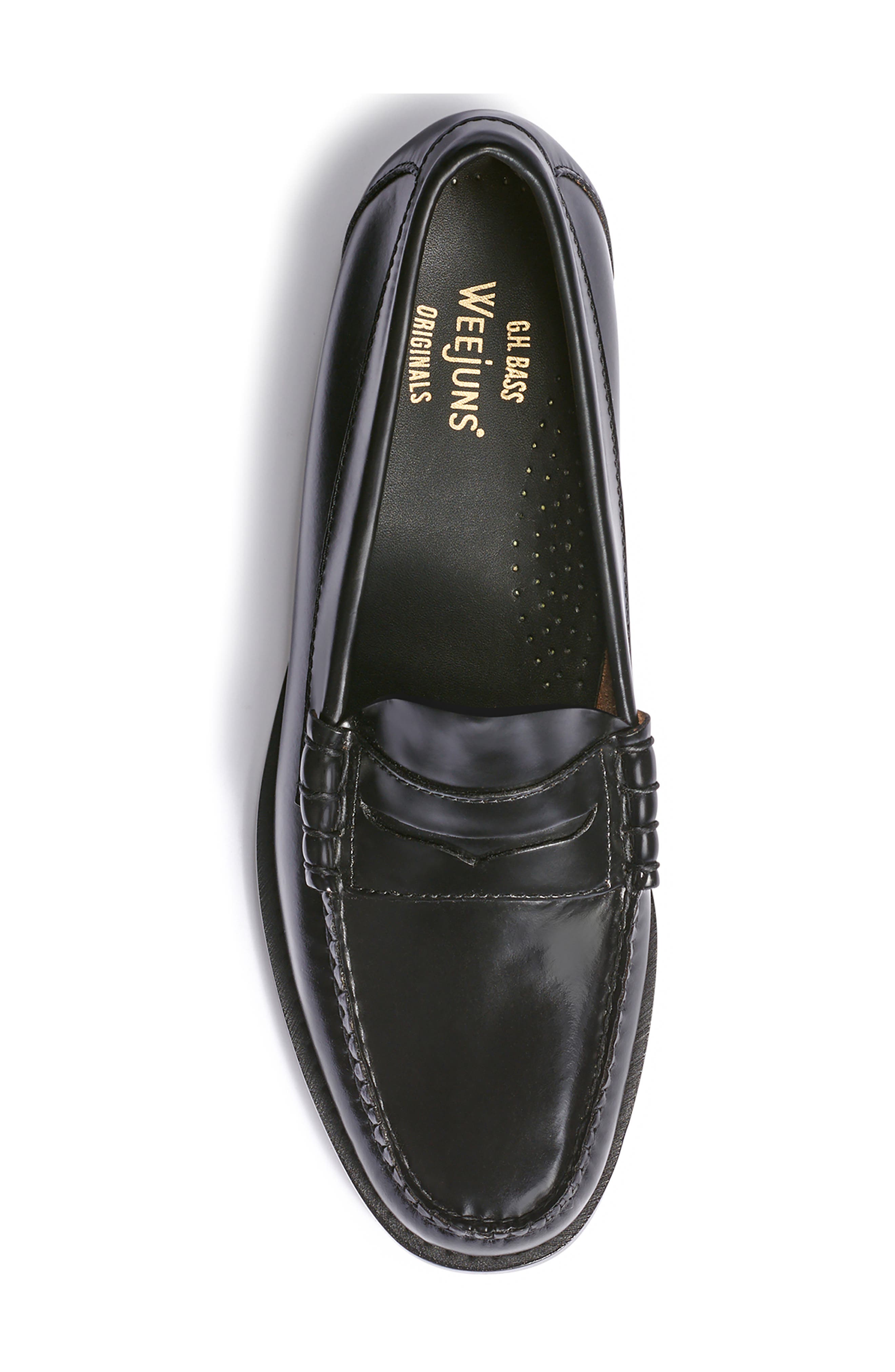 G.H.BASS Weejuns<sup>®</sup> Larson Leather Penny Loafer, Alternate, color, Black