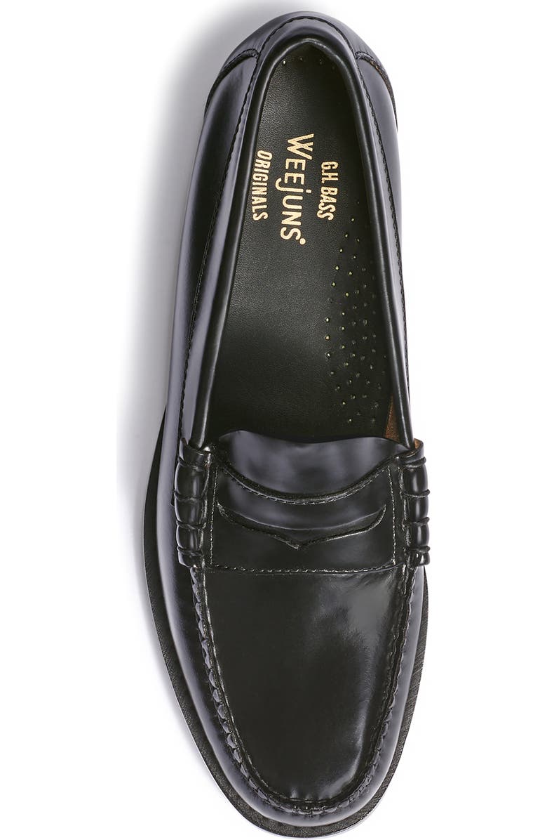 G.H.BASS Weejuns<sup>®</sup> Larson Leather Penny Loafer, Alternate, color, Black