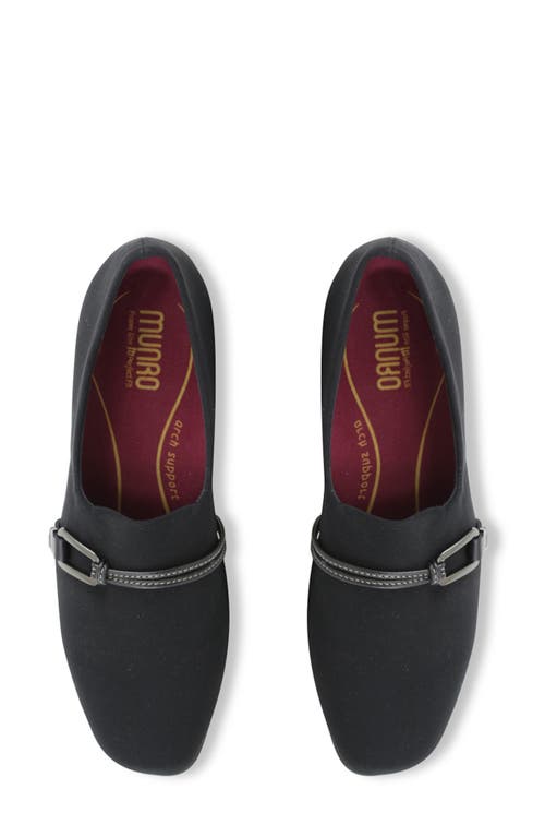 Munro Cindi Womens Stacked Slip On Pumps In Black