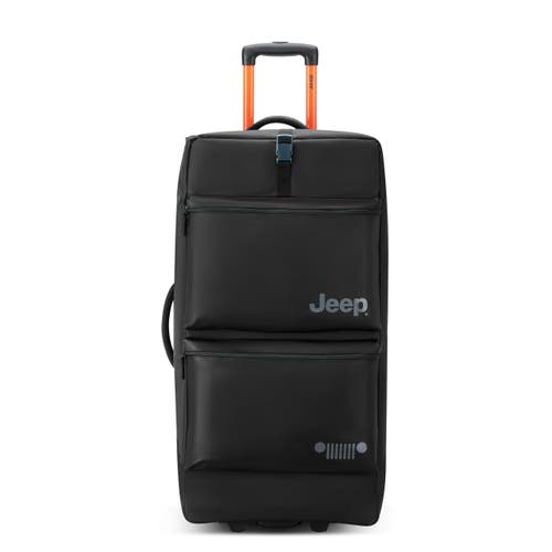 Jeep Js006b 31 Inch Two Wheel Rolling Travel Duffle Bag In Black