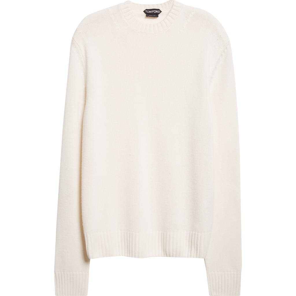 Tom Ford Cashmere Crewneck Sweater In Neutral
