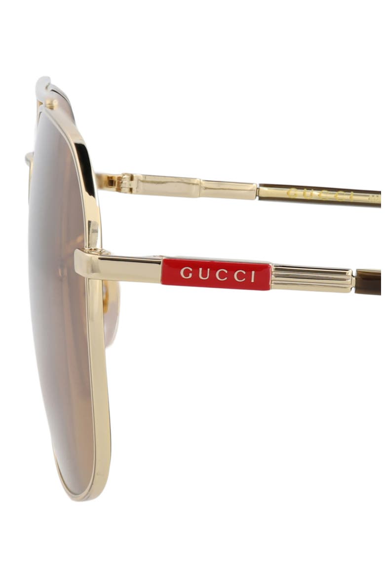 59mm Aviator Sunglasses, Alternate, color, GOLD HAVANA BROWN