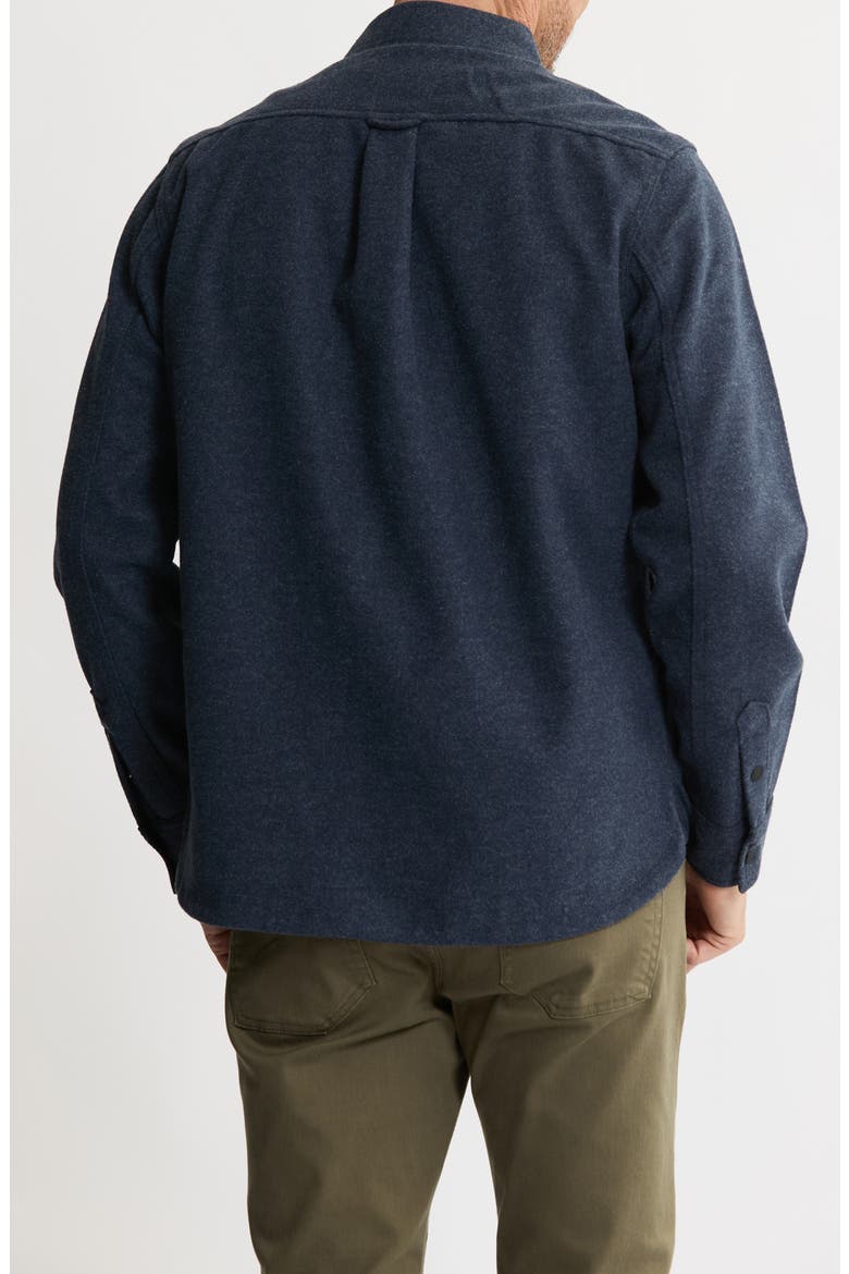 Brushed Knit Shirt Jacket, Alternate, color, NAVY