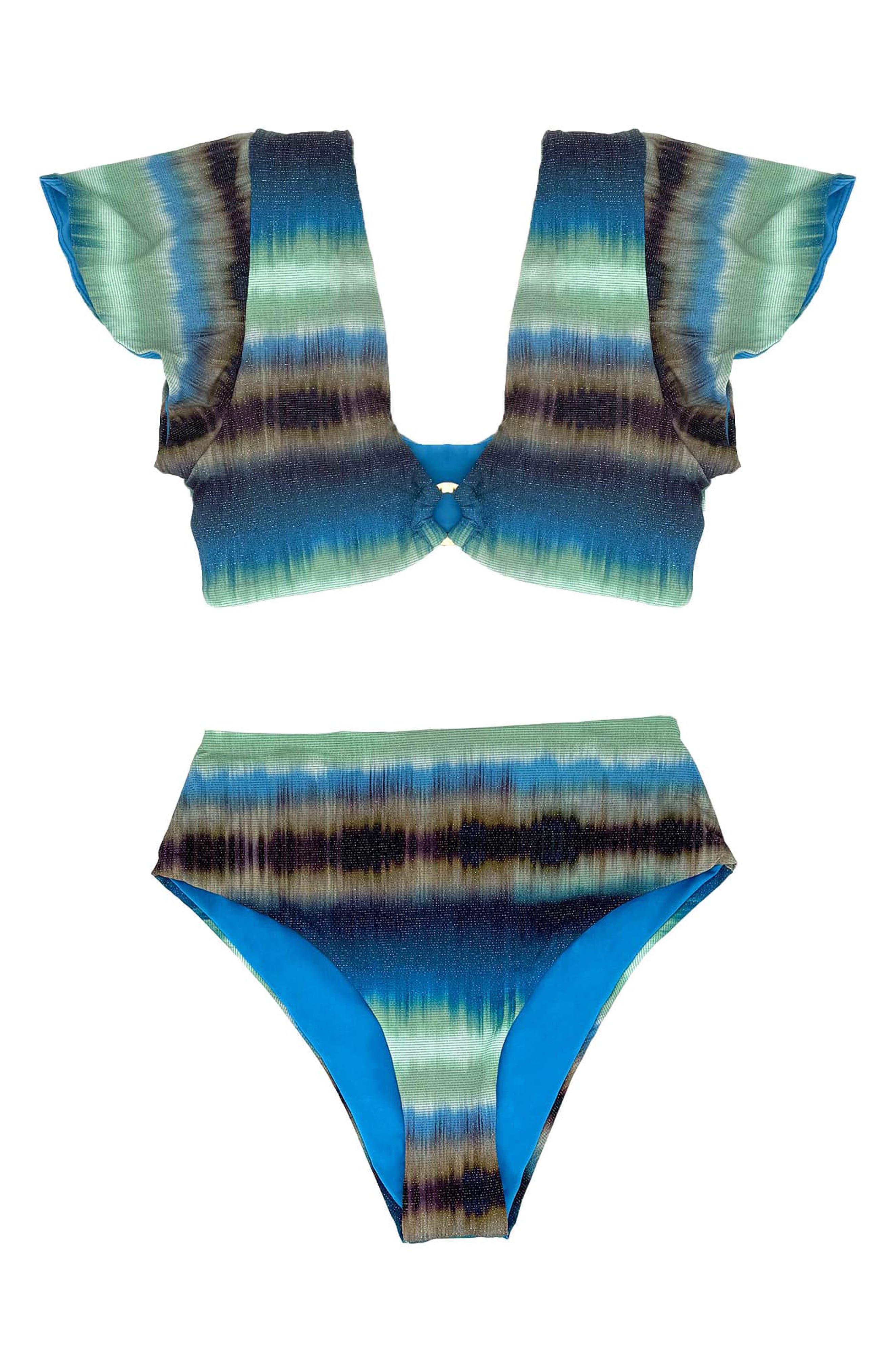 Cosita Linda Metallic High Waist Bikini Bottoms