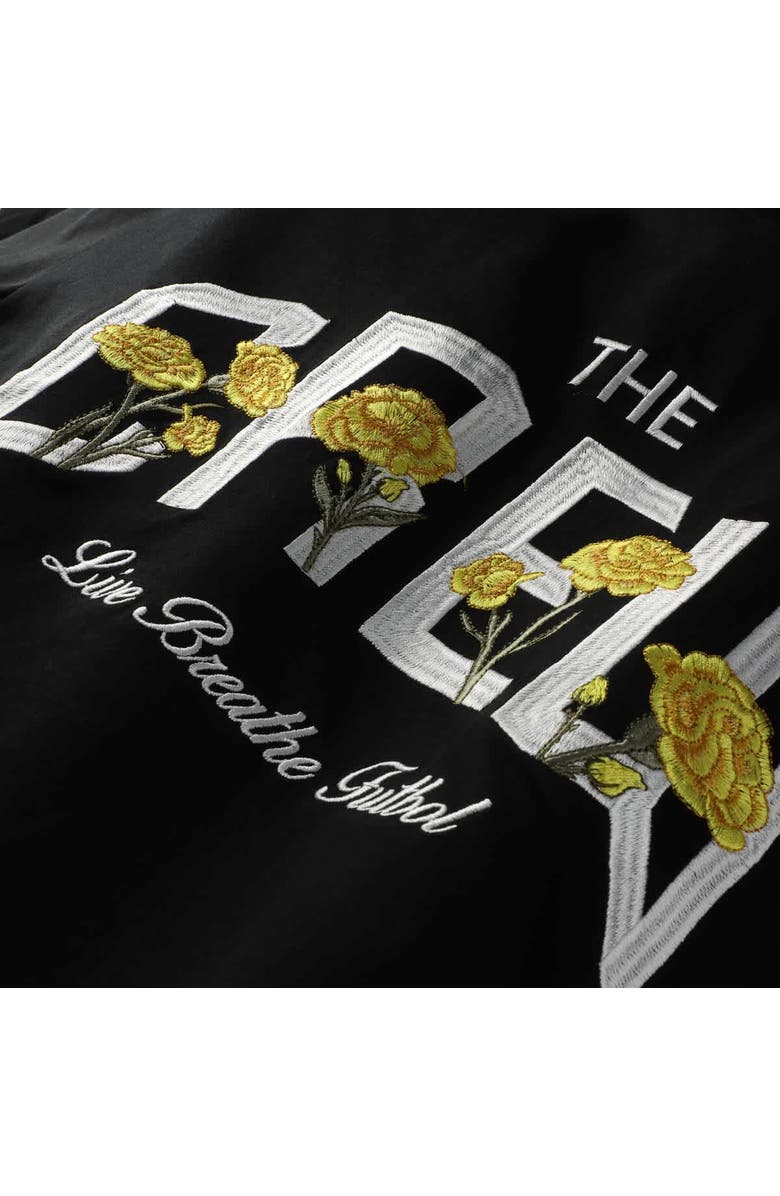 Live Breathe Futbol Unisex Live Breathe Futbol Black Columbus Crew Floral T-Shirt, Alternate, color, Black