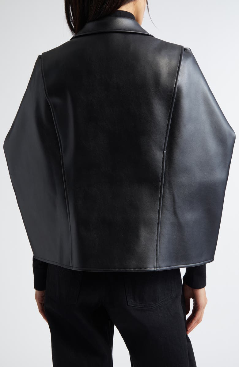 Junya Watanabe Faux Leather BikerJacket, Alternate, color, Black