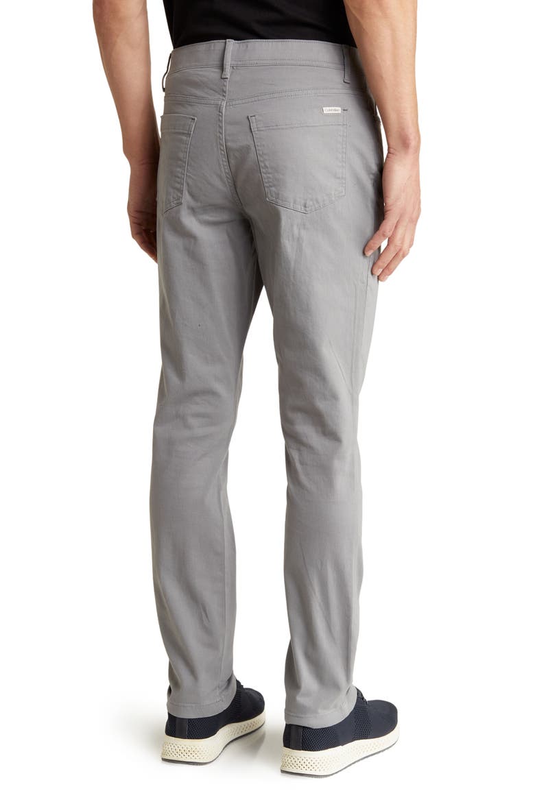 Brushed Twill Slim Pants, Alternate, color, CONVOY