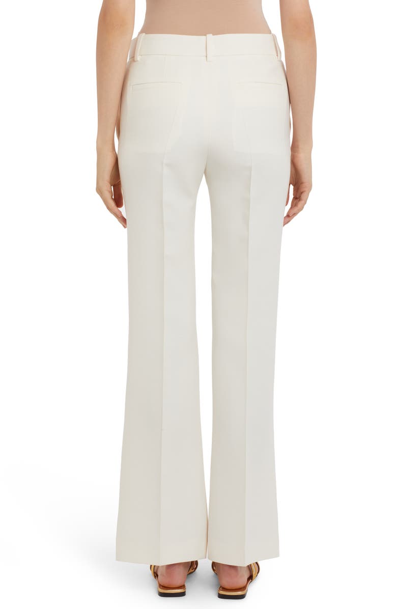 Valentino Garavani Flare Crepe Couture Pants, Alternate, color, A03-Avorio