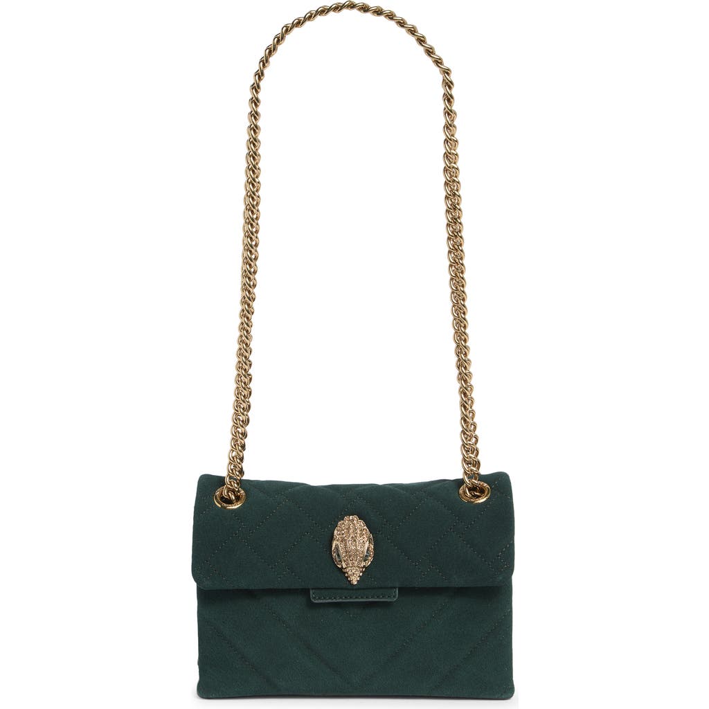Kurt Geiger London Mini Kensington Leather Convertible Shoulder Bag In Green