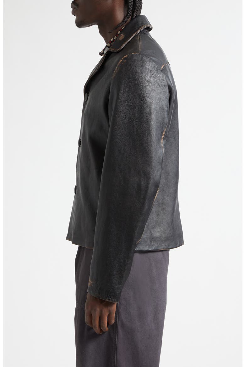 Sheepskin Leather Jacket (Men) | Nordstrom
