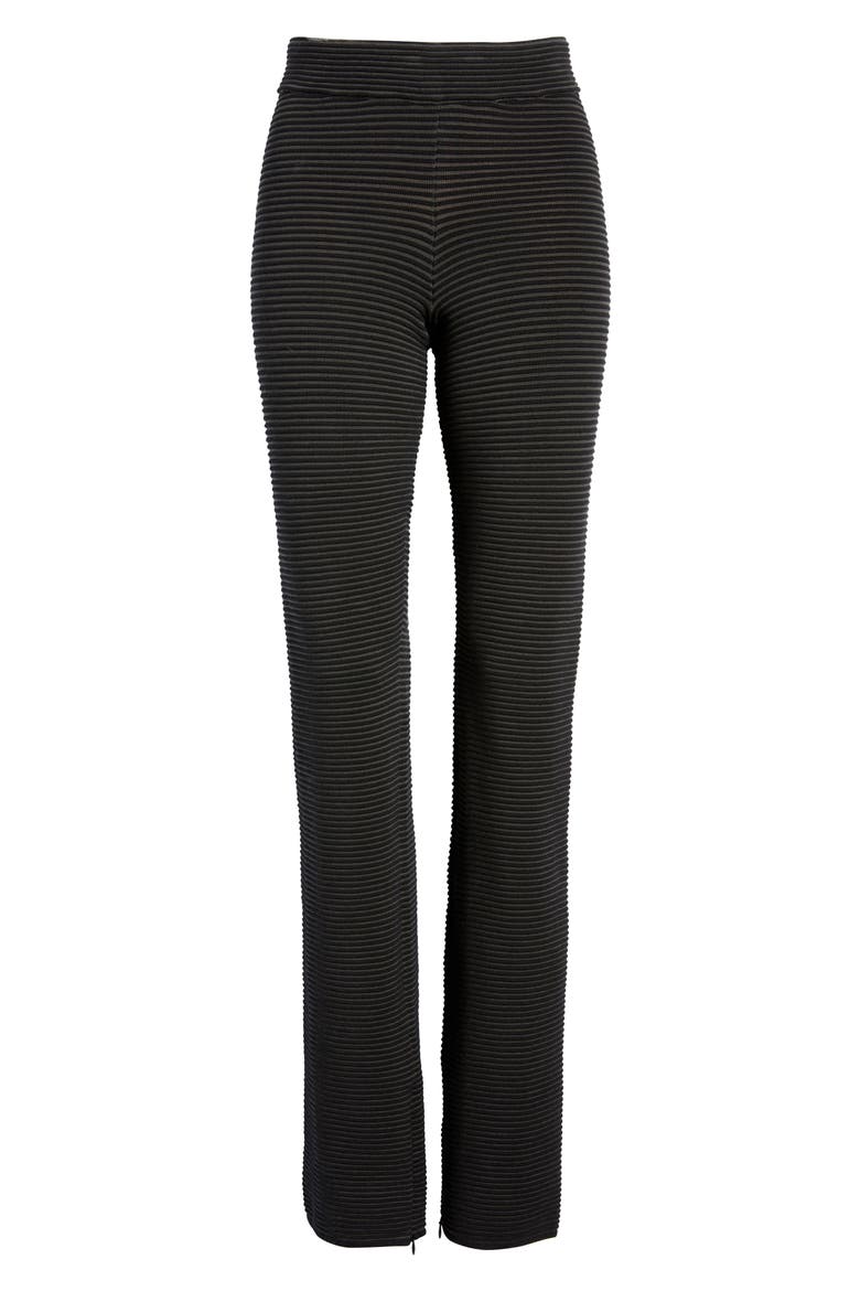 Heavy Rib Wide Leg Pants, Alternate, color, BLACK001