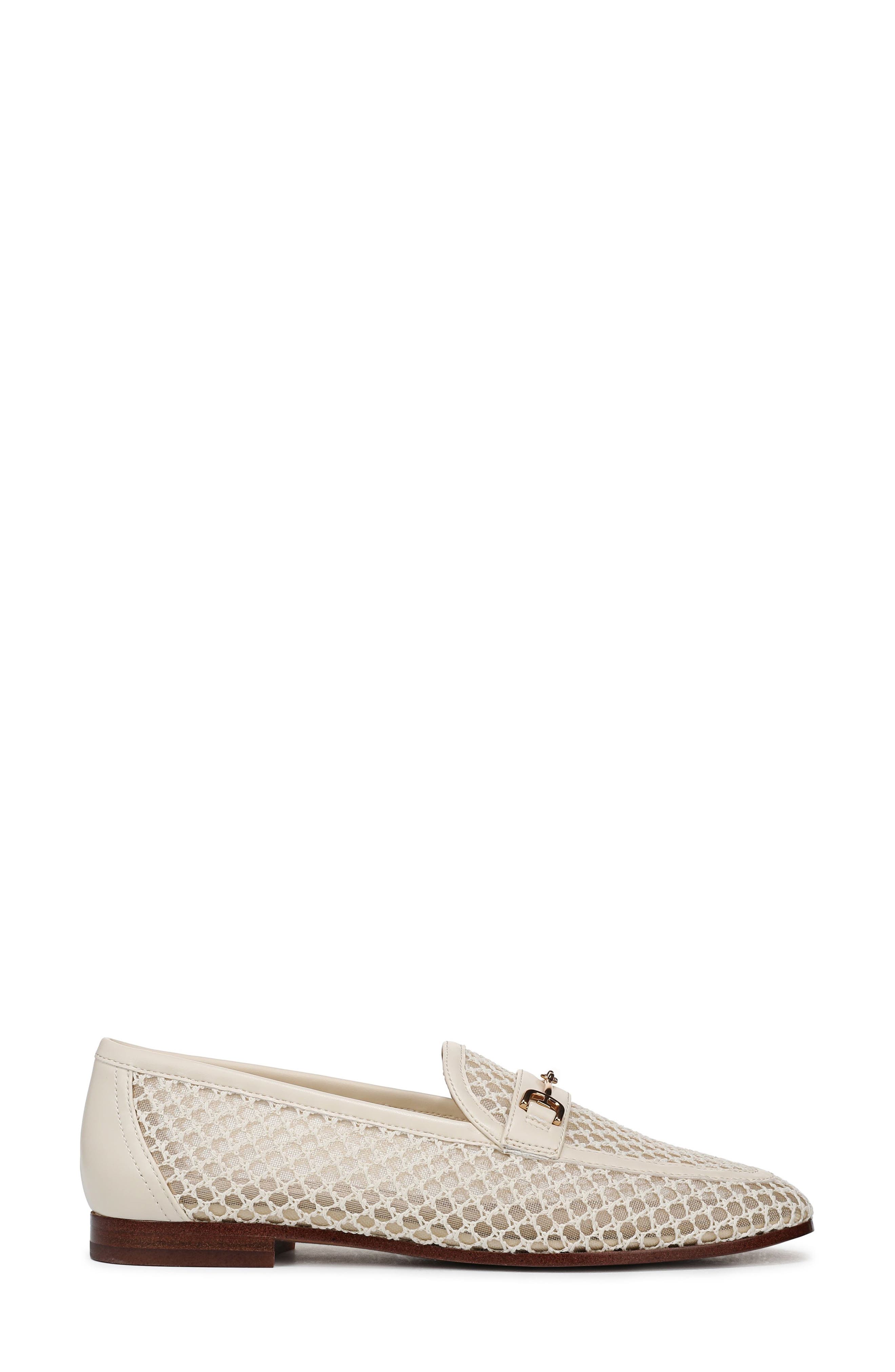 Loraine Mesh Flat, Alternate, color, MODERN IVORY