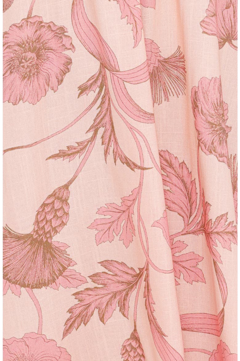 Bowman Floral Cotton Maxi Dress, Alternate, color, PINK FLORAL