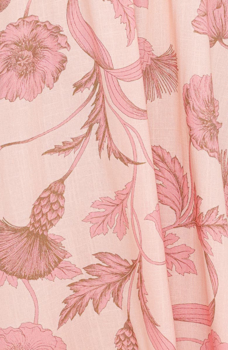 Petal & Pup Bowman Floral Cotton Maxi Dress, Alternate, color, Pink Floral