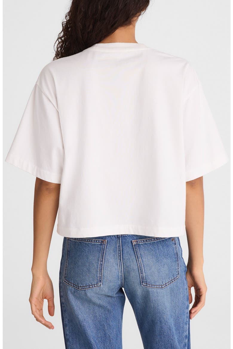 Allday Boxy Crop Cotton T-Shirt, Alternate, color, WHITE