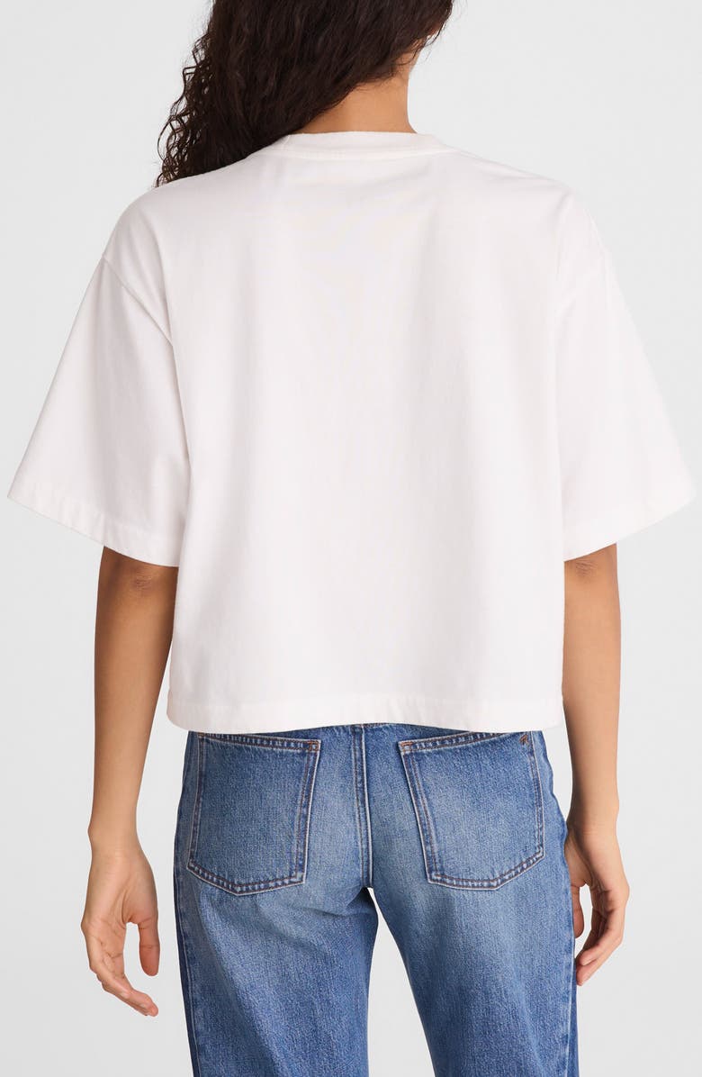 Madewell Allday Boxy Crop Cotton T-Shirt, Alternate, color, White
