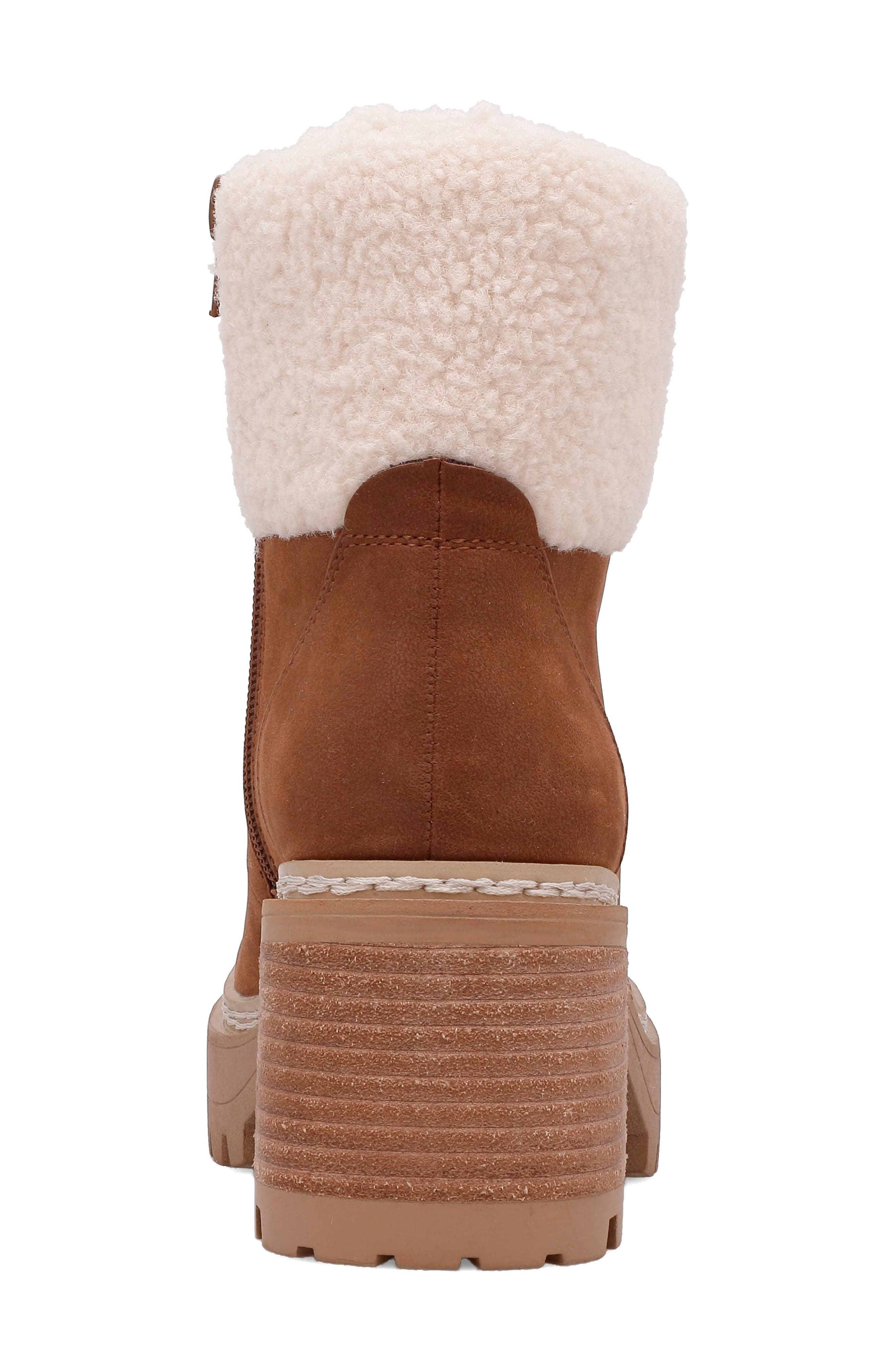 MIA Tiler Faux Fur Platform Lug Boot, Alternate, color, 