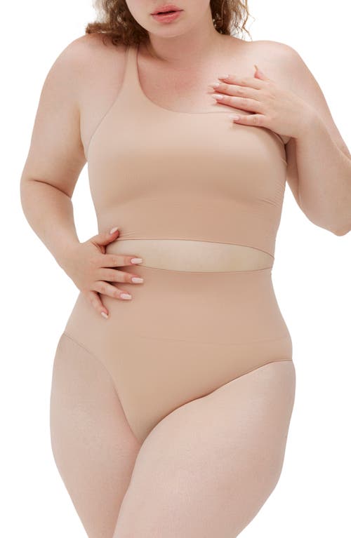 Noodyskin Seamless Scuplt High-waisted Panties In Nude