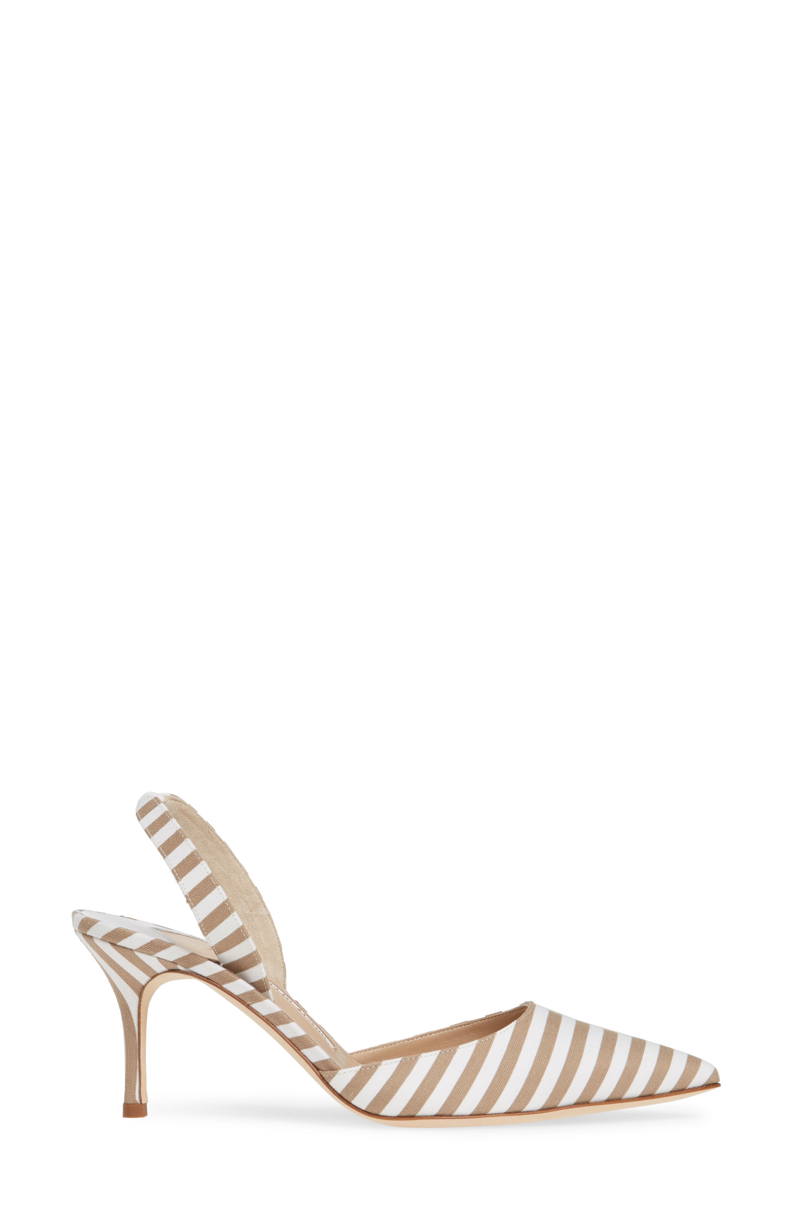 Manolo Blahnik 'Carolyne' Pointy Toe Slingback Pump, Alternate, color, 