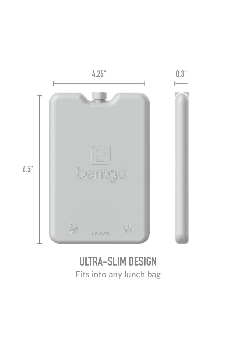 Slim Ice Pack - Set of 4, Alternate, color, GREY