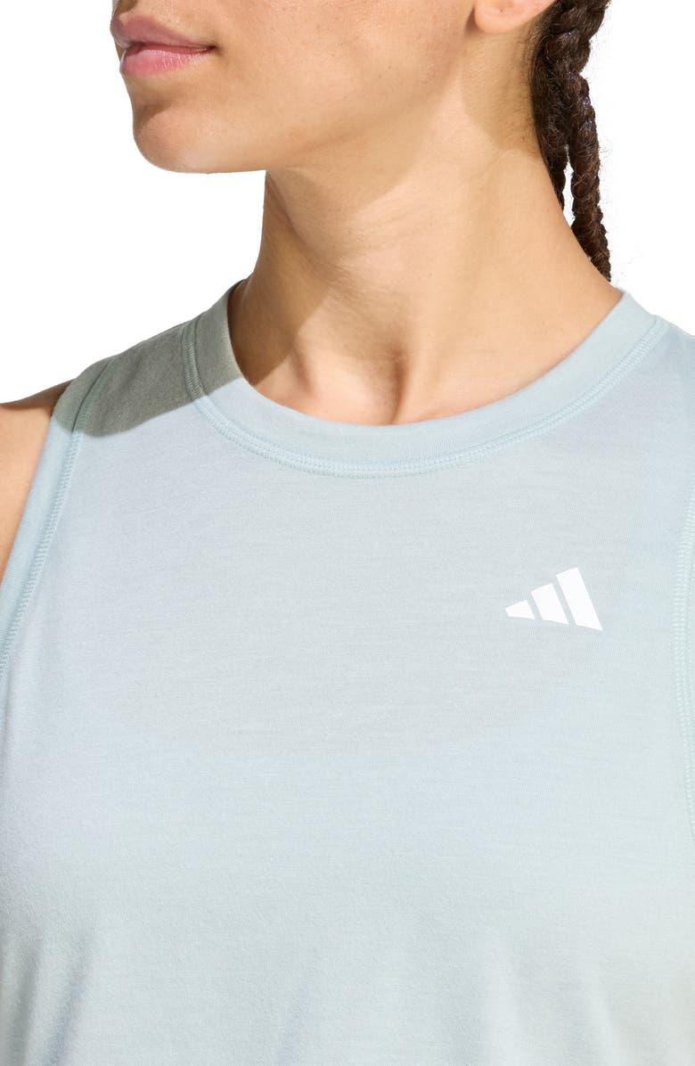 adidas CLIMACOOL Crop Tank Top, Alternate, color, Wonder Sage
