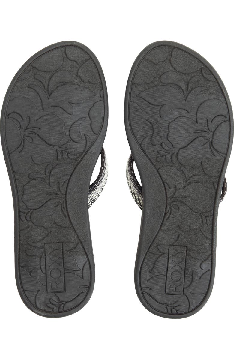 Roxy Gianna II Flip Flop, Alternate, color, Grey Multi