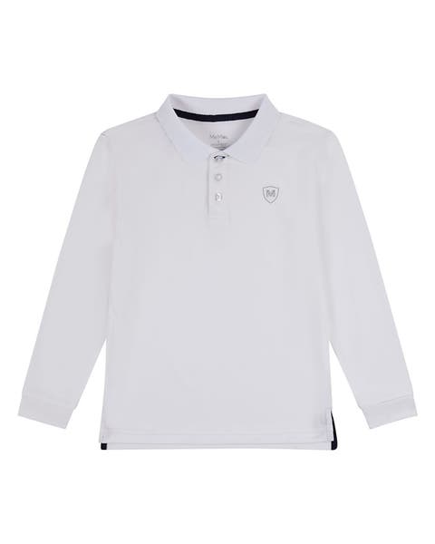 Silky Dri-Effect Long Sleeve Polo Shirt (Little Kid & Big Kid)