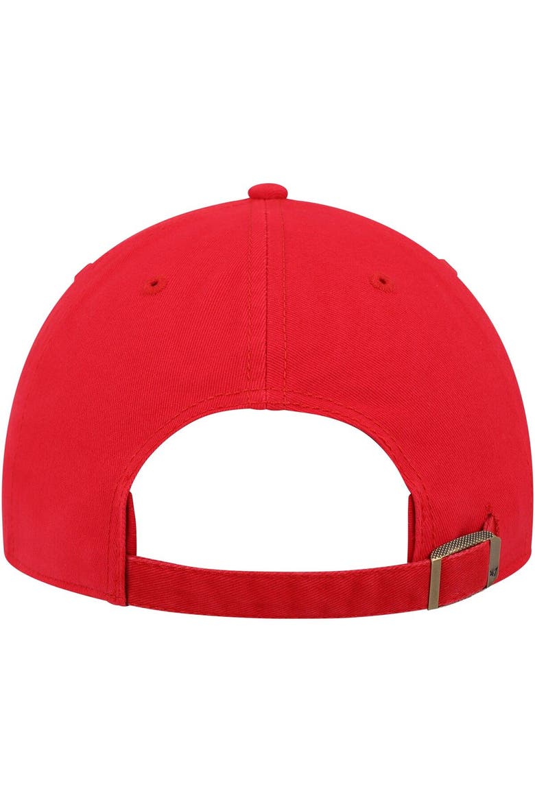 Women's '47 Red Cleveland Guardians Team Miata Clean Up Adjustable Hat, Alternate, color, Red