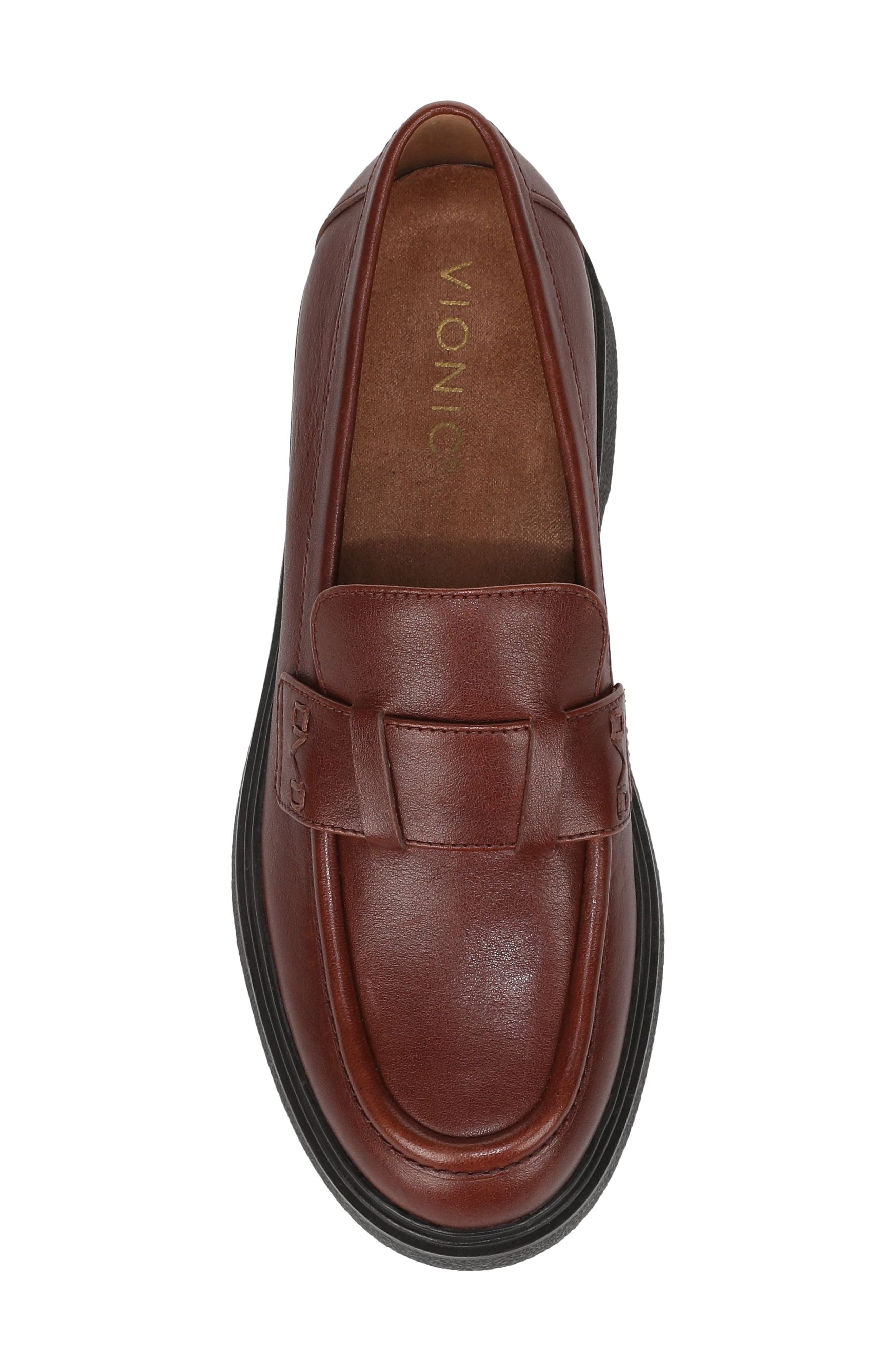Dolores Leather Loafer, Alternate, color, BAKED CLAY LEATHER
