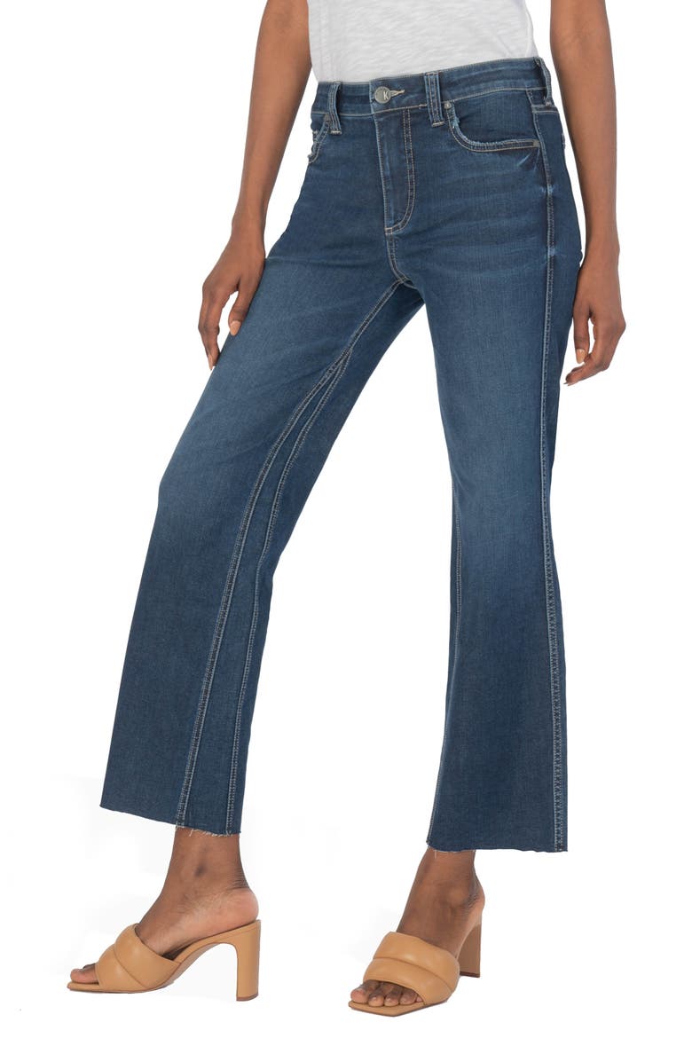 KUT from the Kloth Kelsey Fab Ab Ankle Flare Jeans, Main, color, ANTICIPATE