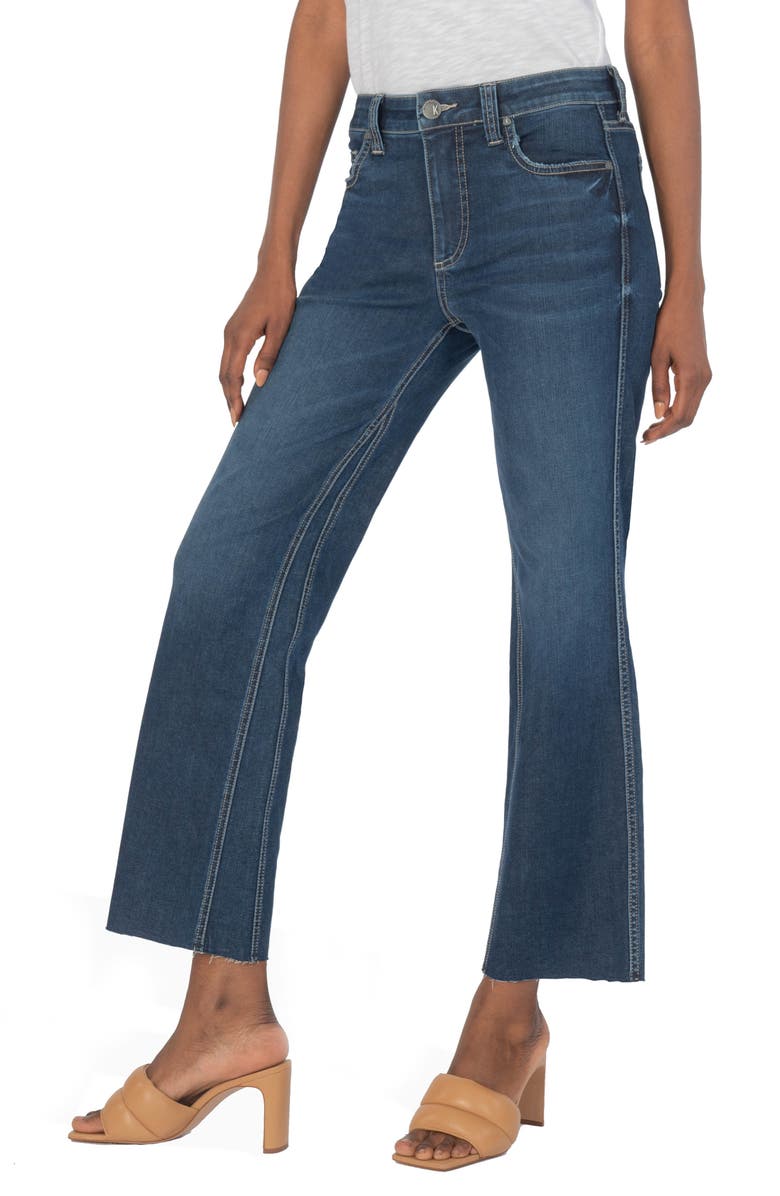 SWAT FAME KUT from the Kloth Kelsey Fab Ab Ankle Flare Jeans, Main, color,