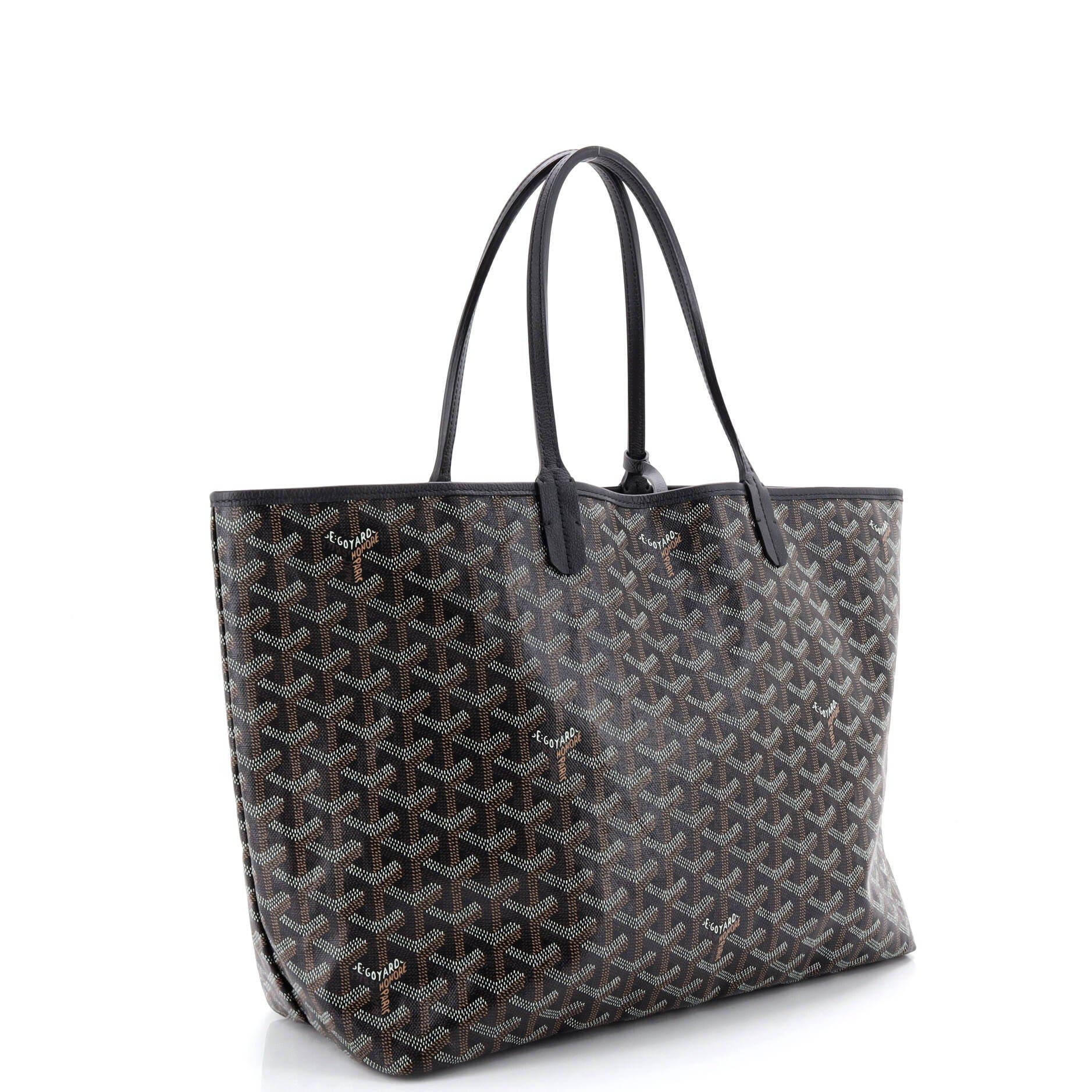 Pre-Owned Goyard Saint Louis Tote Coated Canvas PM, Alternate, color, Black