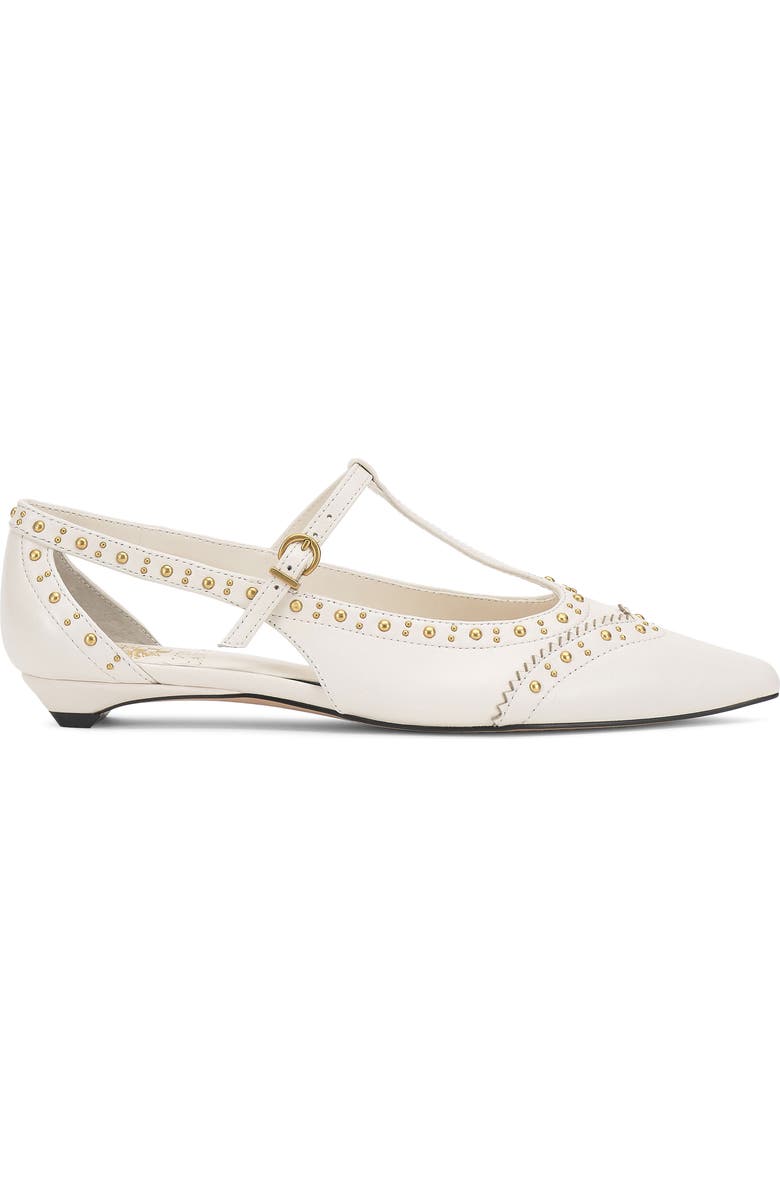 Vince Camuto Valkie Pointed Toe Flat, Alternate, color, Coconut Crea Ecoshe