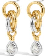Luv AJ The Georgia Stone Twisted Drop Earrings