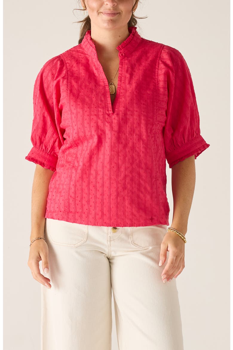 Sweet Clementine V-Neck Top, Main, color, Grenadine