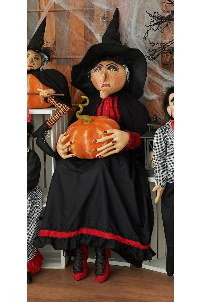 Risika Witch Halloween Joe Spencer Gathered Traditions Figurine, Alternate, color, Black