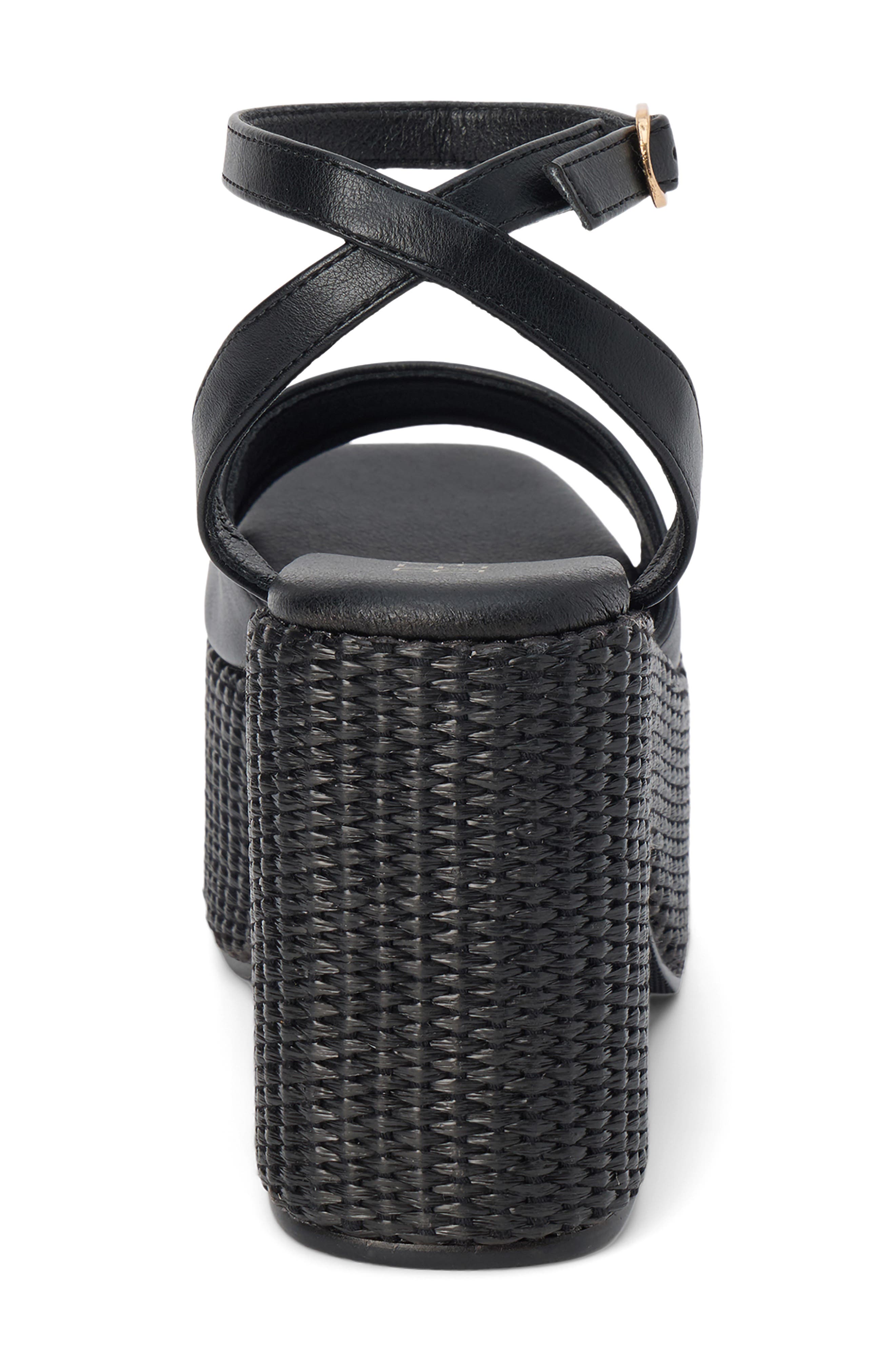 Coconuts by Matisse Arden Ankle Strap Platform Sandal, Alternate, color, Black