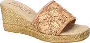 EASY STREET Ricci Espadrille Platform Wedge Slide Sandal