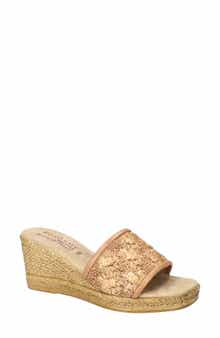 Ricci Espadrille Platform Wedge Slide Sandal