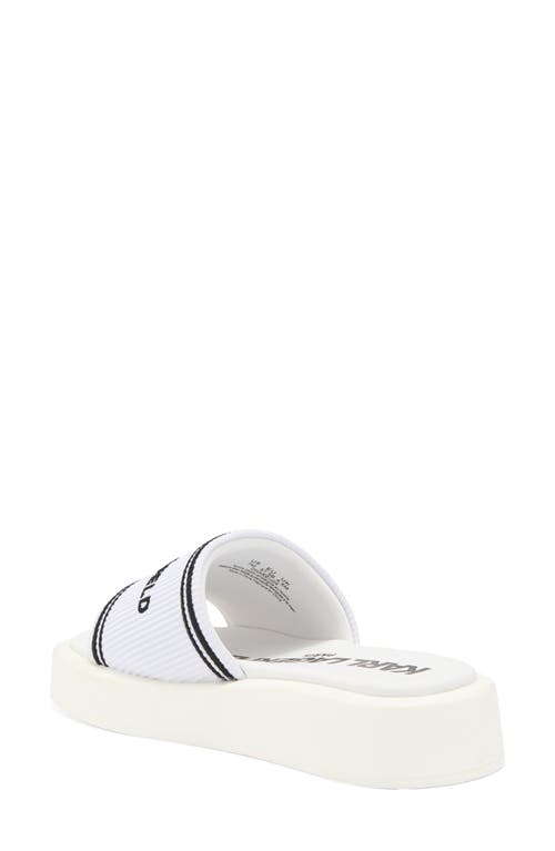 Karl Lagerfeld Ohare Platform Slide Sandal