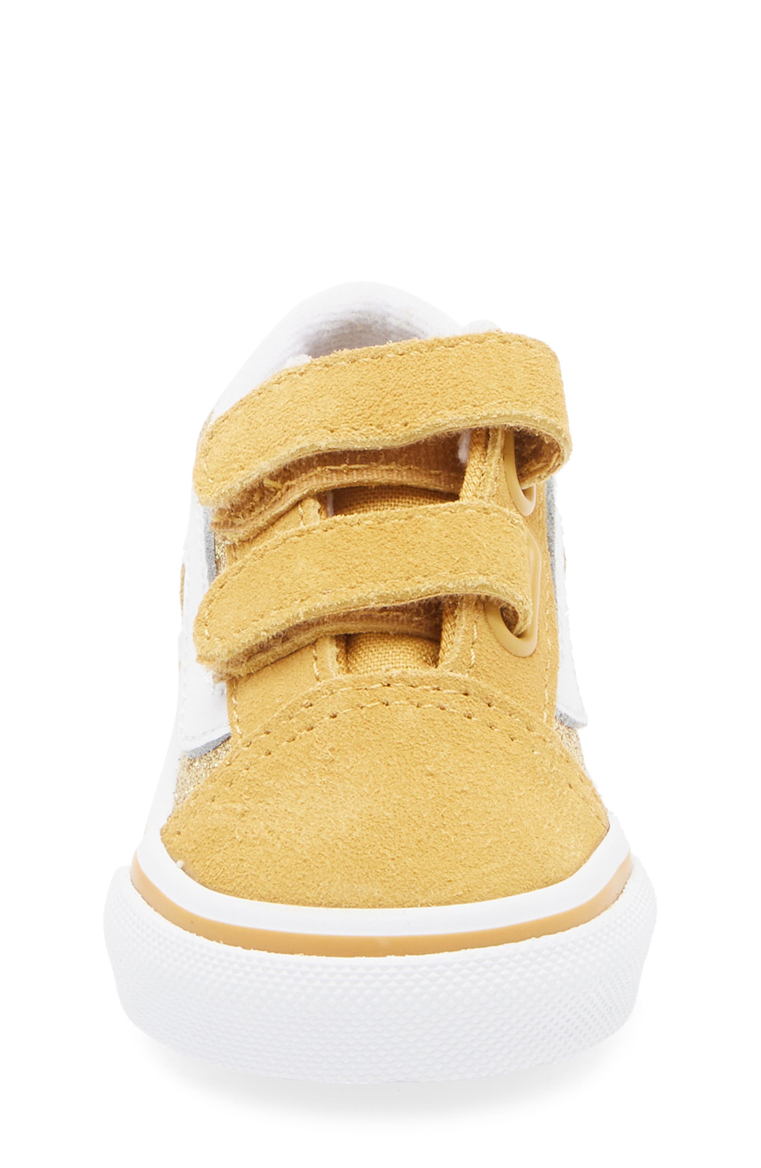 Vans Kids' Old Skool V Glitter Sneaker, Alternate, color, 